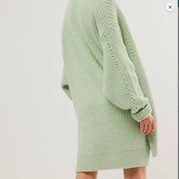 Free People Nightingale Cardigan in Misty Jade sz S NWT $108R - Picture 2 of 4
